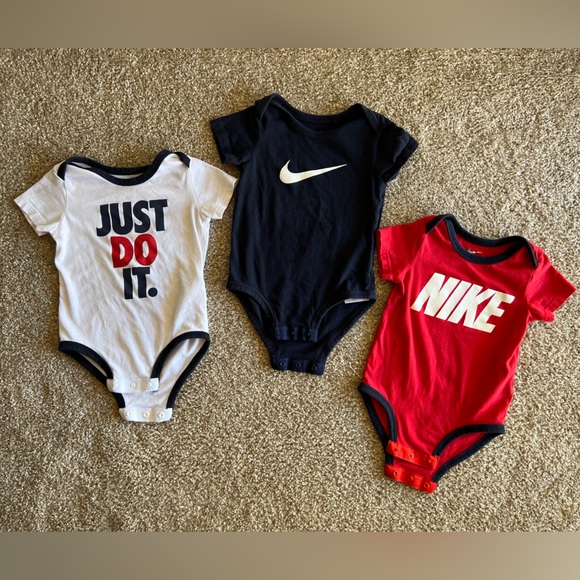 Nike Other - 18 Month Baby /Toddler Onsie 3 Pack By Nike Short Sleeve One piece, Unisex